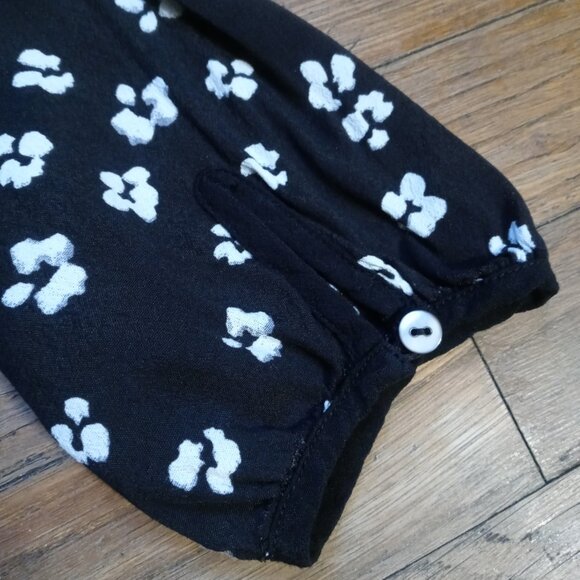 SERAPHINE monochrome floral Maternity & Nursing Dress (sz6) - Picture 11 of 13